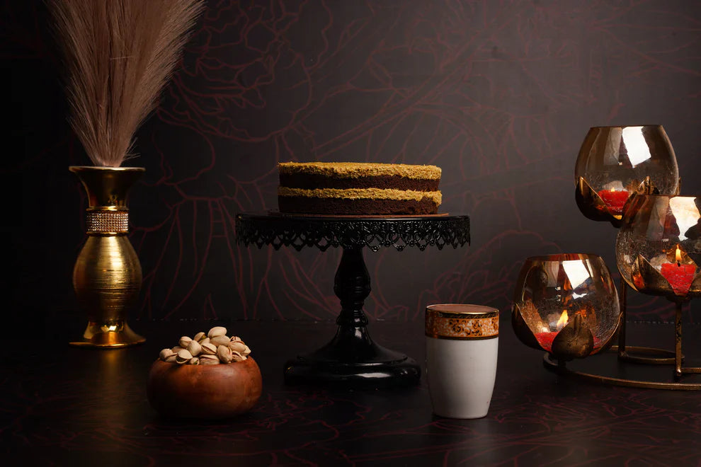 The Pistachio Kunafa Cake