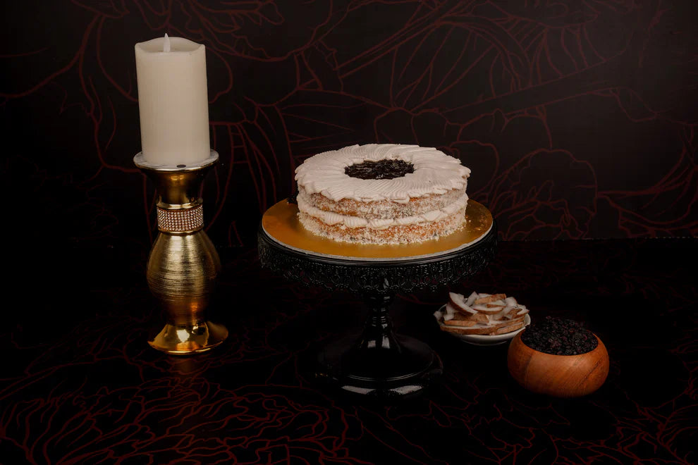 Coconut And Blackcurrant Cake