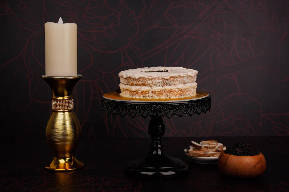 Coconut And Blackcurrant Cake