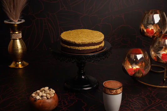 The Pistachio Kunafa Cake